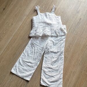 White Eyelet Set